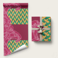 Japanese Bishamon-Kikkou Pattern Wrapping Paper Water Pillar Silent River Flow - Polynesian Pride