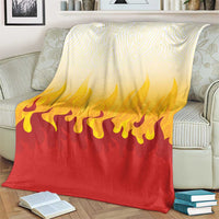 Japanese Kaen Pattern Blanket Flame Pillar Blazing Lion Heart - Polynesian Pride