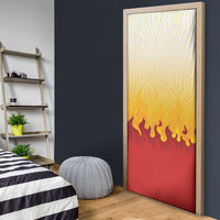 Japanese Kaen Pattern Door Cover Flame Pillar Blazing Lion Heart - Polynesian Pride