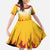 Japanese Kaen Pattern Family Matching Mermaid Dress and Hawaiian Shirt Flame Pillar Blazing Lion Heart - Polynesian Pride