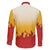 Japanese Kaen Pattern Family Matching Off The Shoulder Long Sleeve Dress and Hawaiian Shirt Flame Pillar Blazing Lion Heart - Polynesian Pride