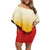 Japanese Kaen Pattern Family Matching Off Shoulder Short Dress and Hawaiian Shirt Flame Pillar Blazing Lion Heart - Polynesian Pride