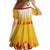 Japanese Kaen Pattern Family Matching Summer Maxi Dress and Hawaiian Shirt Flame Pillar Blazing Lion Heart - Polynesian Pride