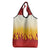 Japanese Kaen Pattern Grocery Bag Flame Pillar Blazing Lion Heart - Polynesian Pride