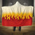 Japanese Kaen Pattern Hooded Blanket Flame Pillar Blazing Lion Heart - Polynesian Pride
