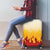 Japanese Kaen Pattern Luggage Cover Flame Pillar Blazing Lion Heart - Polynesian Pride