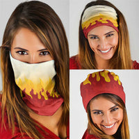 Japanese Kaen Pattern Neck Gaiter Flame Pillar Blazing Lion Heart - Polynesian Pride