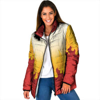 Japanese Kaen Pattern Padded Jacket Flame Pillar Blazing Lion Heart - Polynesian Pride