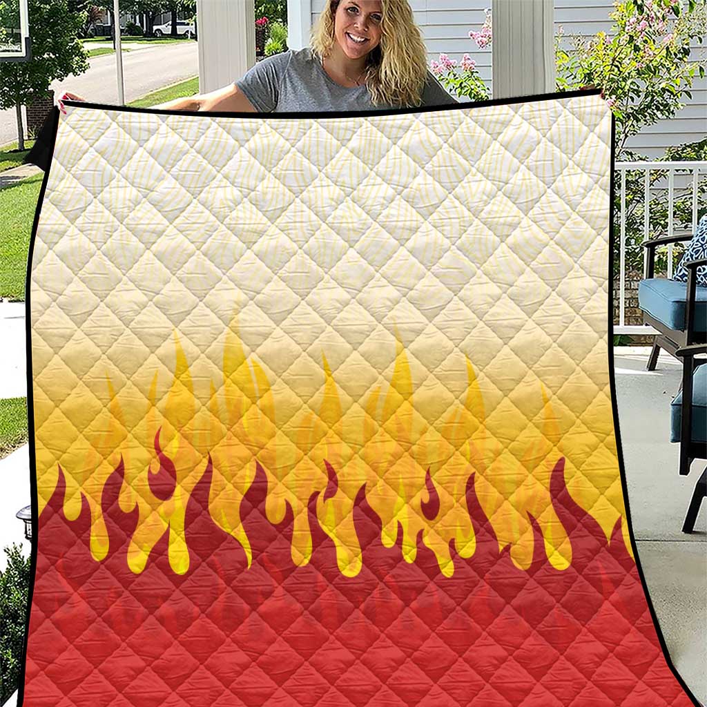 Japanese Kaen Pattern Quilt Flame Pillar Blazing Lion Heart LT9 Red - Polynesian Pride