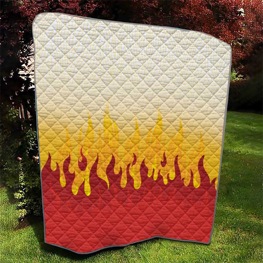Japanese Kaen Pattern Quilt Flame Pillar Blazing Lion Heart - Polynesian Pride