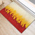 Japanese Kaen Pattern Rubber Doormat Flame Pillar Blazing Lion Heart - Polynesian Pride