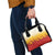 Japanese Kaen Pattern Shoulder Handbag Flame Pillar Blazing Lion Heart - Polynesian Pride