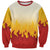 Japanese Kaen Pattern Sweatshirt Flame Pillar Blazing Lion Heart - Polynesian Pride