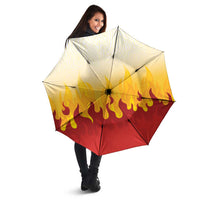 Japanese Kaen Pattern Umbrella Flame Pillar Blazing Lion Heart - Polynesian Pride