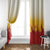 Japanese Kaen Pattern Window Curtain Flame Pillar Blazing Lion Heart - Polynesian Pride