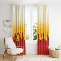 Japanese Kaen Pattern Window Curtain Flame Pillar Blazing Lion Heart - Polynesian Pride