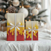 Japanese Kaen Pattern Wrapping Paper Flame Pillar Blazing Lion Heart - Polynesian Pride