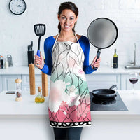 Japanese Kocho Pattern Apron Insect Pillar Butterfly Flower Fairy - Polynesian Pride