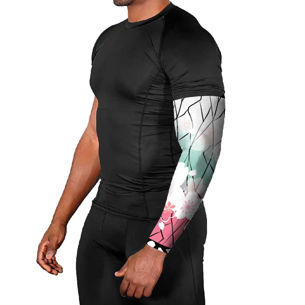 Japanese Kocho Pattern Arm Sleeves Insect Pillar Butterfly Flower Fairy - Polynesian Pride