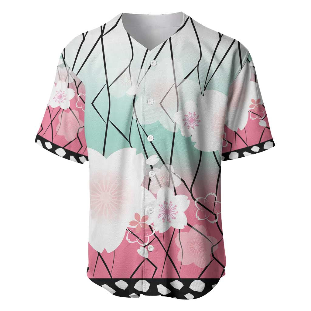 Japanese Kocho Pattern Baseball Jersey Insect Pillar Butterfly Flower Fairy - Polynesian Pride