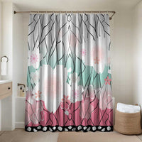 Japanese Kocho Pattern Bathroom Set Insect Pillar Butterfly Flower Fairy - Polynesian Pride