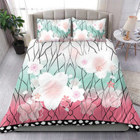 Japanese Kocho Pattern Bedding Set Insect Pillar Butterfly Flower Fairy - Polynesian Pride