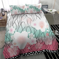 Japanese Kocho Pattern Bedding Set Insect Pillar Butterfly Flower Fairy - Polynesian Pride