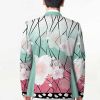 Japanese Kocho Pattern Blazer Insect Pillar Butterfly Flower Fairy - Polynesian Pride