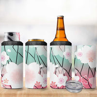 Japanese Kocho Pattern 4 in 1 Can Cooler Tumbler Insect Pillar Butterfly Flower Fairy - Polynesian Pride