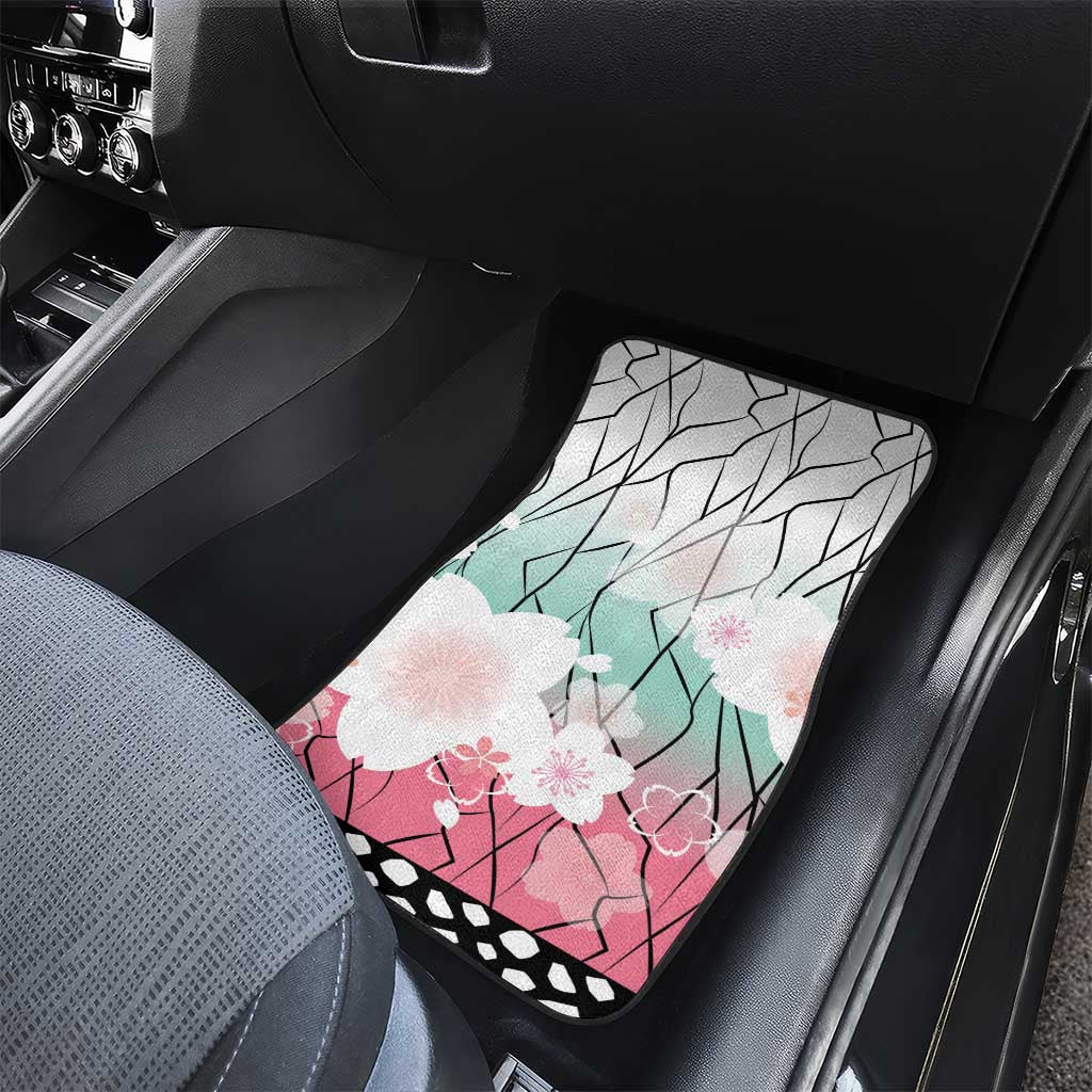 Japanese Kocho Pattern Car Mats Insect Pillar Butterfly Flower Fairy - Polynesian Pride