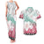 Japanese Kocho Pattern Couples Matching Tank Maxi Dress and Hawaiian Shirt Insect Pillar Butterfly Flower Fairy - Polynesian Pride