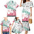 Japanese Kocho Pattern Family Matching Mermaid Dress and Hawaiian Shirt Insect Pillar Butterfly Flower Fairy - Polynesian Pride