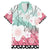 Japanese Kocho Pattern Family Matching Mermaid Dress and Hawaiian Shirt Insect Pillar Butterfly Flower Fairy - Polynesian Pride