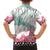Japanese Kocho Pattern Family Matching Off The Shoulder Long Sleeve Dress and Hawaiian Shirt Insect Pillar Butterfly Flower Fairy - Polynesian Pride
