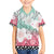 Japanese Kocho Pattern Family Matching Off Shoulder Maxi Dress and Hawaiian Shirt Insect Pillar Butterfly Flower Fairy - Polynesian Pride