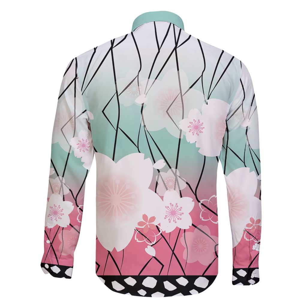 Japanese Kocho Pattern Family Matching Short Sleeve Bodycon Dress and Hawaiian Shirt Insect Pillar Butterfly Flower Fairy - Polynesian Pride