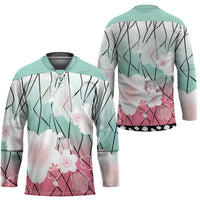 Japanese Kocho Pattern Hockey Jersey Insect Pillar Butterfly Flower Fairy - Polynesian Pride