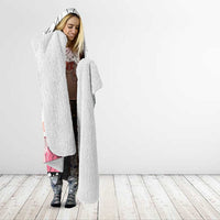 Japanese Kocho Pattern Hooded Blanket Insect Pillar Butterfly Flower Fairy - Polynesian Pride