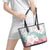 Japanese Kocho Pattern Leather Tote Bag Insect Pillar Butterfly Flower Fairy - Polynesian Pride