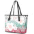 Japanese Kocho Pattern Leather Tote Bag Insect Pillar Butterfly Flower Fairy - Polynesian Pride