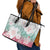 Japanese Kocho Pattern Leather Tote Bag Insect Pillar Butterfly Flower Fairy - Polynesian Pride