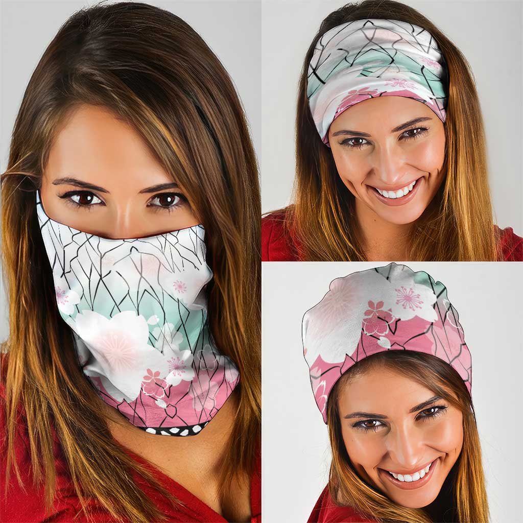 Japanese Kocho Pattern Neck Gaiter Insect Pillar Butterfly Flower Fairy - Polynesian Pride