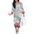 Japanese Kocho Pattern Off The Shoulder Long Sleeve Dress Insect Pillar Butterfly Flower Fairy - Polynesian Pride