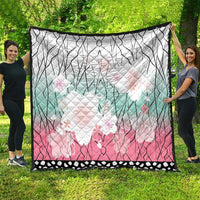 Japanese Kocho Pattern Quilt Insect Pillar Butterfly Flower Fairy - Polynesian Pride