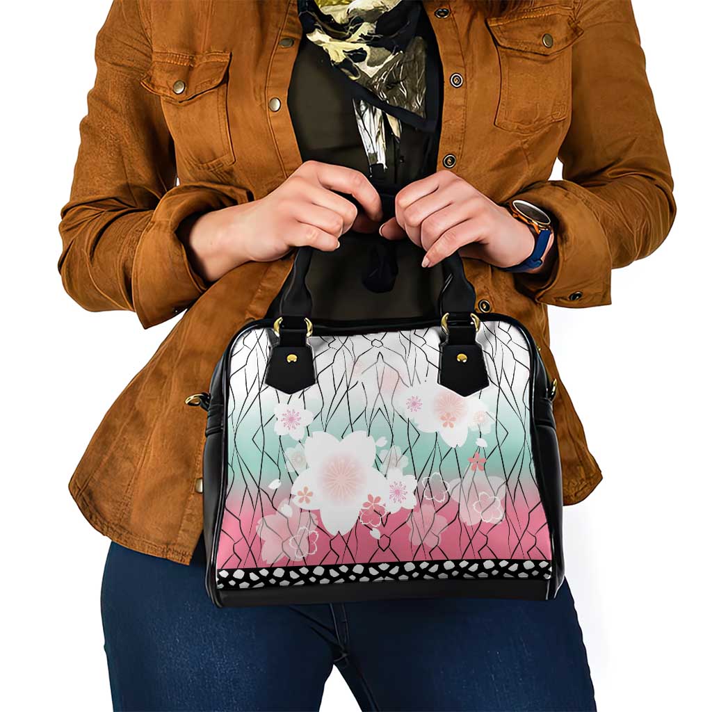 Japanese Kocho Pattern Shoulder Handbag Insect Pillar Butterfly Flower Fairy - Polynesian Pride