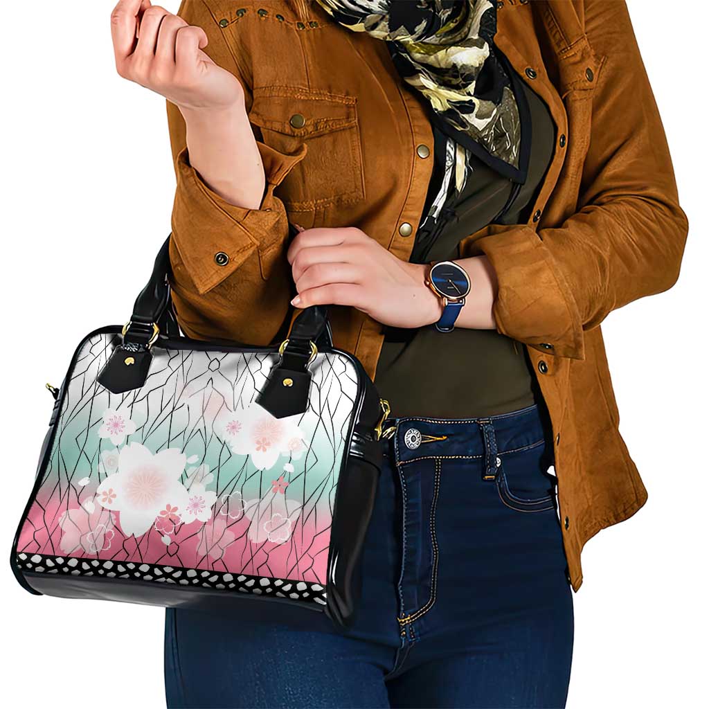 Japanese Kocho Pattern Shoulder Handbag Insect Pillar Butterfly Flower Fairy - Polynesian Pride