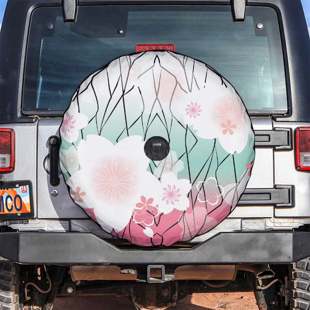 Japanese Kocho Pattern Spare Tire Cover Insect Pillar Butterfly Flower Fairy LT9 Pink - Polynesian Pride