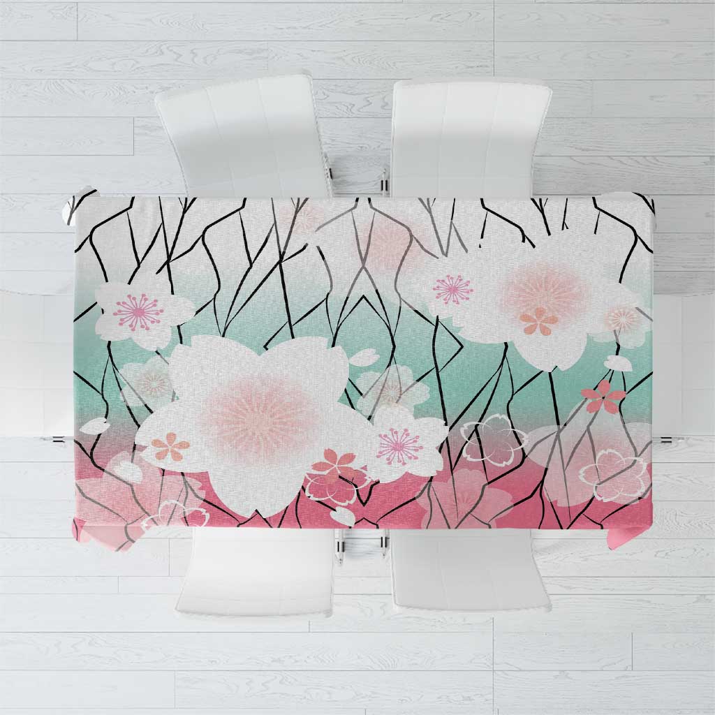 Japanese Kocho Pattern Tablecloth Insect Pillar Butterfly Flower Fairy - Polynesian Pride