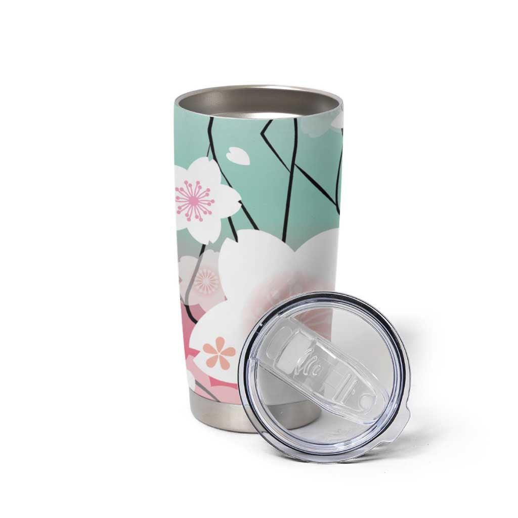 Japanese Kocho Pattern Tumbler Cup Insect Pillar Butterfly Flower Fairy - Polynesian Pride