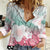 Japanese Kocho Pattern Women Casual Shirt Insect Pillar Butterfly Flower Fairy - Polynesian Pride